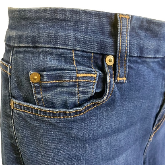 New 7 for All Mankind b(air) denim the ankle raw hem lots of stretch cropped 25 - Picture 3 of 10